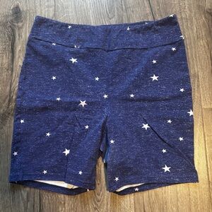 LuLaRoe Navy Star Print Bike Shorts